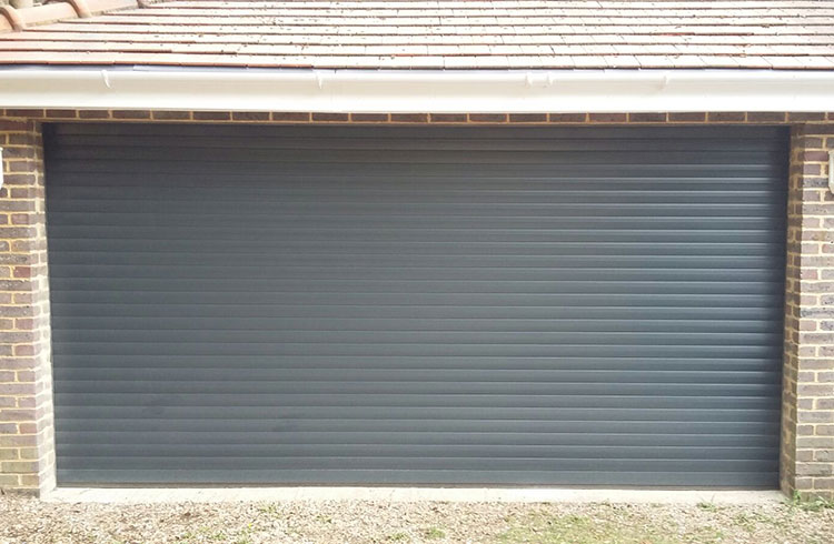 Seceuroglide Excel roller shutter garage door in Anthracite