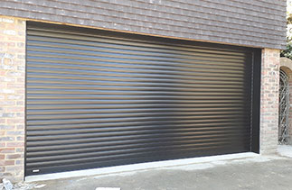 A Sws Seceuroglide Excel insulated Roller Shutter Garage Door fitted in Camberley, Surrey